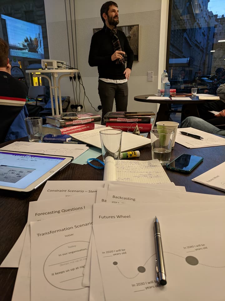 Workshop bei Mario Herger zu foresight thinking.