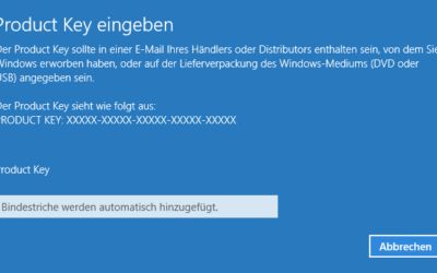 Windows Server 2016 Aktivierung mit Fehler 0x87e10BC6
