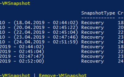 Hyper-V Backup Snapshot Checkpoints entfernen