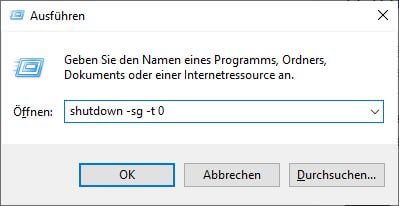 Windows komplett herunterfahren mit CMD