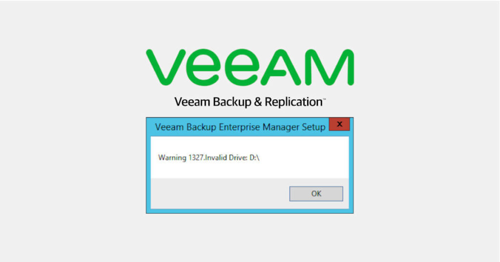 Veeam Vackup & Replication Fehler "Warning 1327"