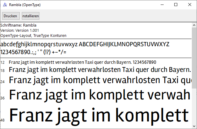 Schriftart unter Windows installieren