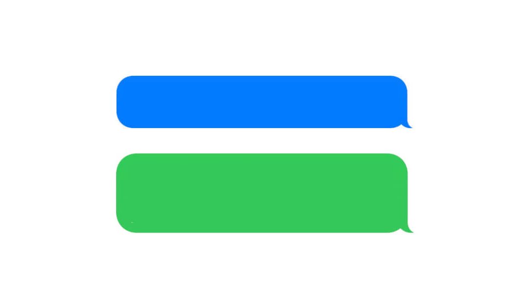 Warum sind Textnachrichten auf dem iPhone grün oder blau?