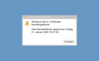 Windows nach bestimmter Zeit von selbst herunterfahren | Schnell & Smart